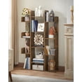 thumbnail image 1 of VASAGLE Bookshelf, Tree-Shaped Bookcase with 13 Storage Shelves, 33.9”L x 9.8”W x 55.1”H, Rustic Brown, 1 of 7