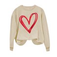 thumbnail image 5 of Yuyuzo Chandails pour Femmes Décontractés de la Saint-Valentin à Manches Longues, Col Rond, Coupe Ample, Chandails Minces à Enfiler, 5 of 5