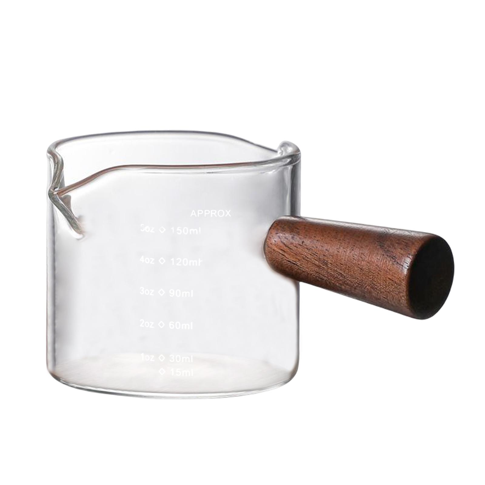jifeng Cup Transparent Drinkware Bar cup walnut handle 150ml 150ml