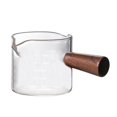 thumbnail image 1 of jifeng Cup Transparent Drinkware Bar cup walnut handle 150ml 150ml, 1 of 4