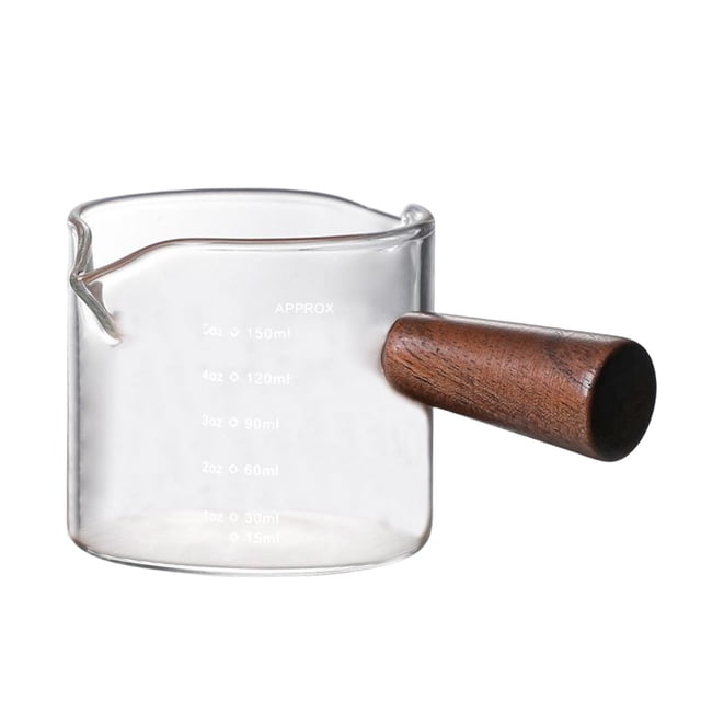 jifeng Cup Transparent Drinkware Bar cup walnut handle 150ml 150ml