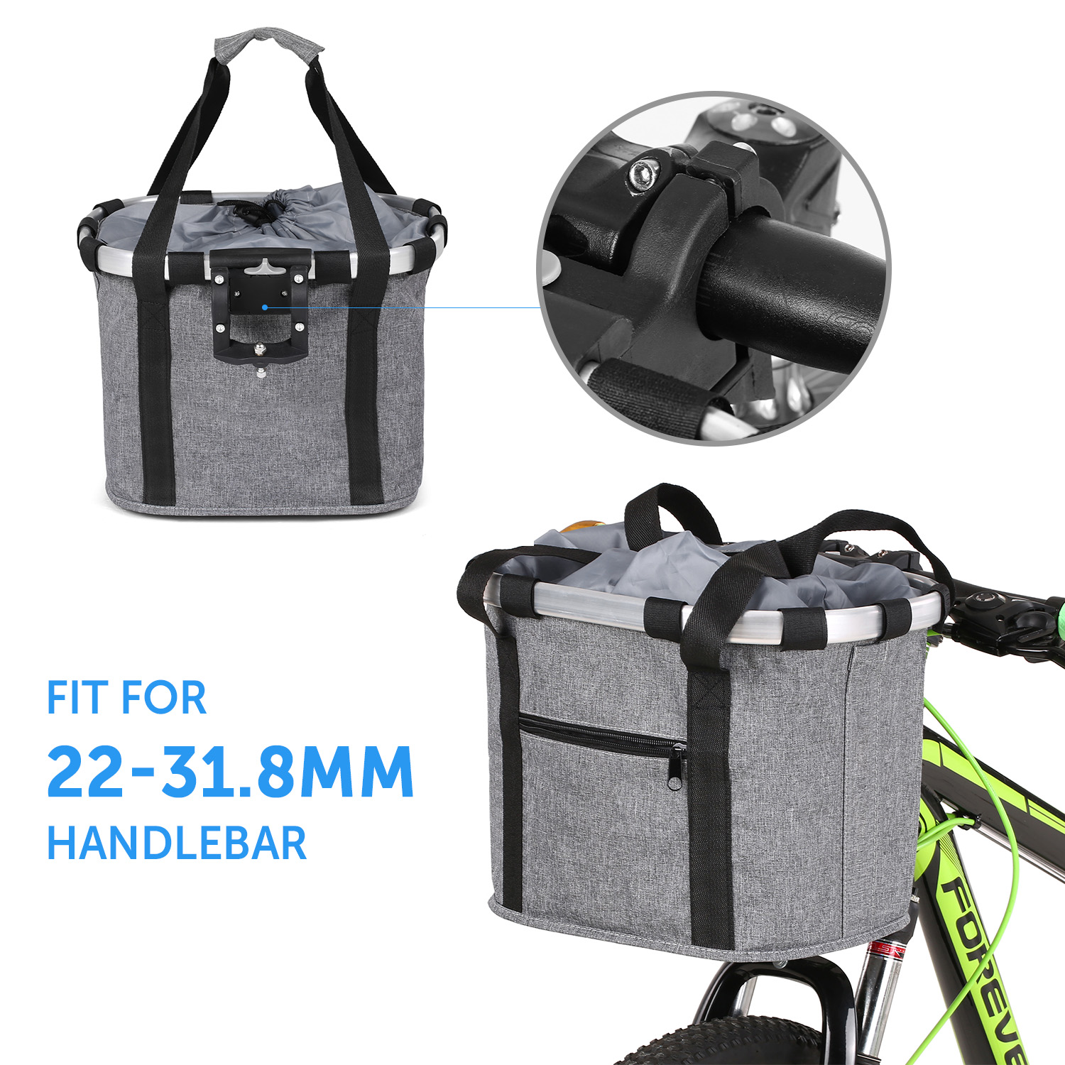 Bike Pannier,Bike Canvas Carrier Pet Carrier Canvas Carrier Pet Aluminum Alloy Frame Small Pet Cat Handlebar Small Pet Removable Handlebar Small Qahm Carrier Max. 11lbs Pet Cat Carrier