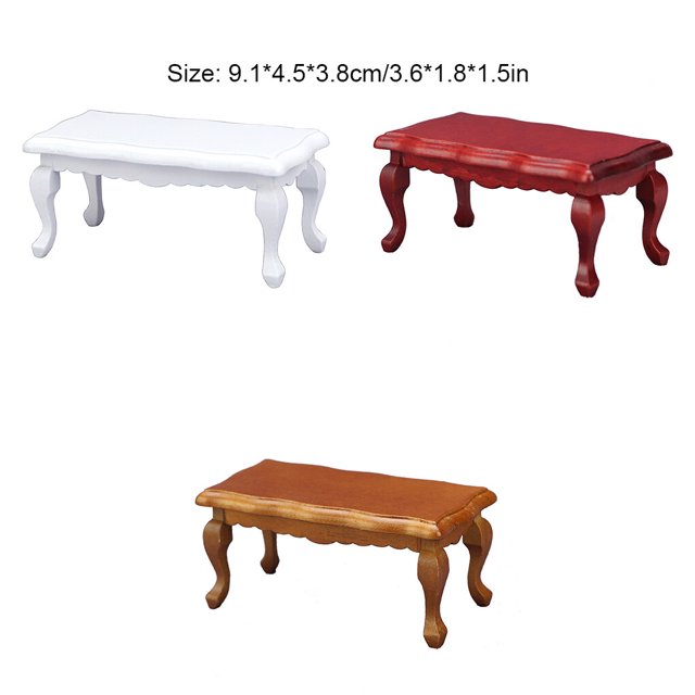 1:12 Échelle Maison de Poupée Miniature Salon Table à Thé en Bois Table à Thé Table d'Appoint