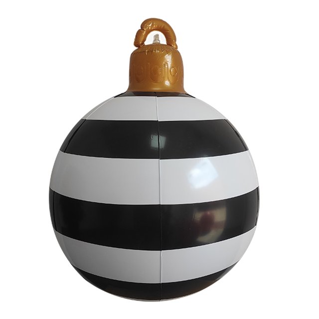 Ballon Gonflable de Noël en PVC Boule de Noël Imperméable Ornement Grande Taille