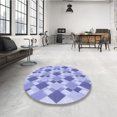 thumbnail image 4 of Ahgly Company Machine Washable Indoor Rectangle Transitional Periwinkle Purple Area Rugs, 2' x 5', 4 of 7