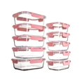 thumbnail image 1 of TechGen Premium Borosilicate Glass Food Storage Containers with Snap Locking Lids, 10 pack, 1 of 5