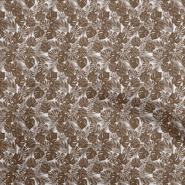 oneOone Silk Tabby Brown Fabric Tropical Sewing Craft Projects Fabric Prints By Yard 42 Inch Wide