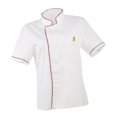 thumbnail image 4 of ziyahi Men Women Chef Uniform Single Breasted Cook Short Sleeve Coat L Red, 4 of 8