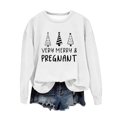 thumbnail image 2 of EGNMCR Chandail en Molleton de Noël pour Femmes Col Rond Imprimé Ample Chandail à Manches Longues Sans Capuche, 2 of 4