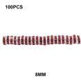 thumbnail image 3 of 100 Pcs Rondelles en Strass avec Grands Trous Entretoise Charme Femmes Perles Ludu Bijoux Cristal Multicolore Perles en Vrac pour Bricolage Collier Rouge, 3 of 8