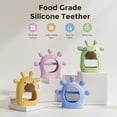 thumbnail image 2 of Momcozy Silicone Baby Teether Giraffe Yellow, Baby Teething Toys 1 Count, 2 of 7