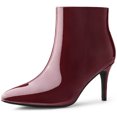 thumbnail image 1 of Unique Bargains Bottines à Talons Aiguilles Hauts à Bout Pointu pour Femmes, 1 of 6