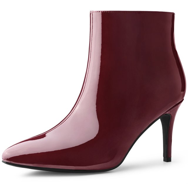 Unique Bargains Bottines à Talons Aiguilles Hauts à Bout Pointu pour Femmes