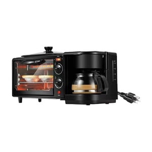 simhoa 3 in 1 Breakfast Center Station Portable Oven for Bread Egg Sausages