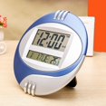 thumbnail image 4 of Temperature Display Digital Wall Electronic Clock LCD Moderne Calendar LED Bracket Watch Mute Of Home Office Decoration Black, 4 of 6
