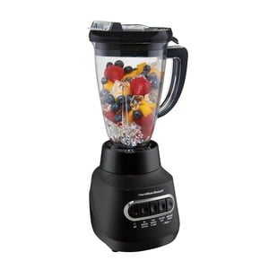 Hamilton Beach Multi-Blend® Blender with Stainless Steel Ice-Crushing Blades, 48 oz Jar, Black, 58180JC