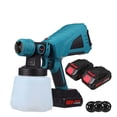 thumbnail image 1 of 1000ML 1500W Cordless Electric Spray Gun 3Nozzle Flow Control Airbrush High Power Paint Sprayer Airbrush For 18V Battery ,Easy Use, 1 of 8