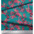 thumbnail image 2 of Soimoi Georgette Viscose Fabric Wildflower Floral Fabric Prints by Yard 42 Inch Wide, 2 of 3