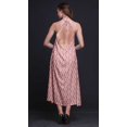 thumbnail image 3 of Bimba Robe de Plage d'Été pour Femmes à Imprimé Damassé, Dos Nu, Col Licou – X-Grand, 3 of 6