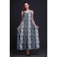 thumbnail image 3 of Bimba Robe Longue Maxi Imprimée à Bretelles Spaghetti Ajustables en Rayonne Florale pour Femmes Boho-Très Petite, 3 of 4