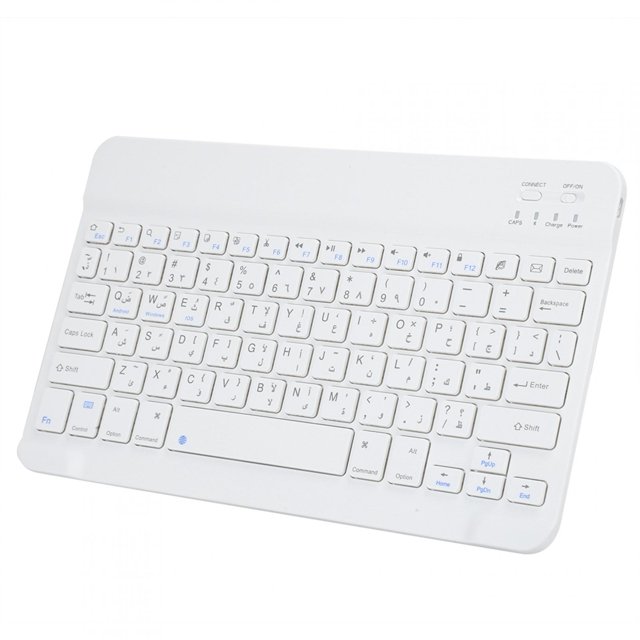 FLAMEEN Clavier d'Ordinateur Clavier Sans Fil 10 Pouces Ultra‐mince pour Systèmes Android / OS X / Windows