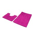 thumbnail image 1 of relayinert TPR Bottom Chenille Rug For Bathroom No Loose Thread And Good Stepping Feeling Rug Carpet Absorbent Rose Red 50*80+50*50 1 Pc, 1 of 6