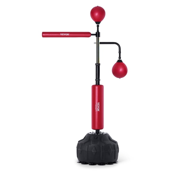 VEVOR Boxing Speed Trainer, Punching Bag with Stand, Reflex Boxing Bag for Teens & Adults, Height Adjustable Free Standing Strike Bag Set with Gloves