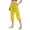 Yellow, variant on Bocqde Women's Plus Size Capri Pants Solid Elastic Waist Pocket Cropped Pants Summer Fashion Casual Stretchy Pants,Ladies Capris