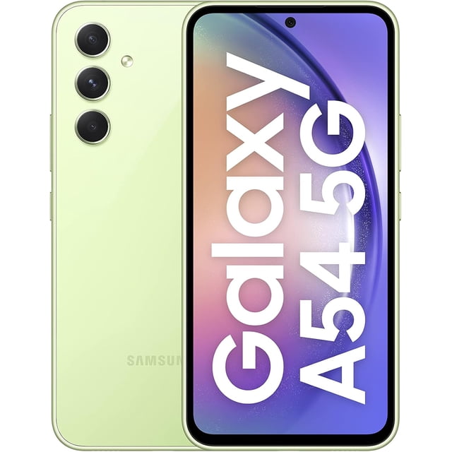 Refurbished Samsung Galaxy A54 5G - 128GB – Lime – 50MP Triple Rear & 32MP Front Camera - Fully Unlocked Smartphone - Excellent Condition