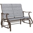 thumbnail image 1 of Outsunny 2-Person Outdoor Glider Chair for Outdoor, Backyard, Dark Grey, 1 of 10