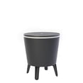 thumbnail image 3 of Keter Bar Frais de 7,5 Gal Style Moderne et Lisse avec Pattes, Table de Refroidissement pour Terrasse Extérieure et Piscine, Gris, 3 of 10