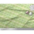 thumbnail image 3 of Soimoi Rayon Fabric Plaid Check Printed Fabric 1 Yard 56 Inch Wide, 3 of 3