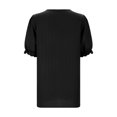 thumbnail image 5 of B91xZ Chemises pour Femmes Manches Courtes Col Rond T-Shirts, Noir TG, 5 of 5