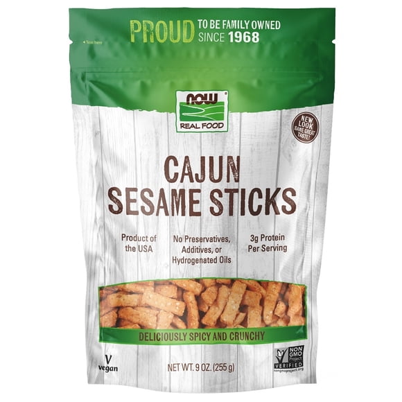 NOW Foods - Sesame Cajun Sticks - 9 oz.