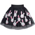 thumbnail image 2 of Girls Dress Black Bunny Skirt Rabbit Easter Skirt 7-8 Years, 2 of 6