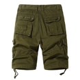 thumbnail image 3 of Gibobby Shorts de Pêche et de Randonnée pour Hommes, Décontractés, Taille Extensible, Légers, Résistants à l'Eau, Séchage Rapide (Vert, M), 3 of 4