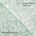 thumbnail image 3 of Mainstays Botanical Floral Stitched Quilt, King, Light Green, Reversible Lightweight Bedding, 3 of 4
