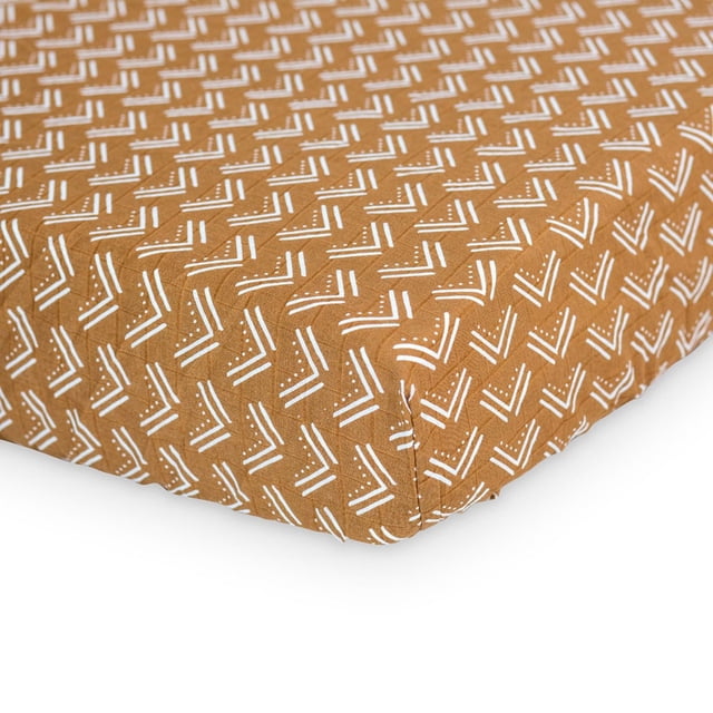Lulujo - Baby, Infant - Boho Collection - Cotton Muslin Crib Sheet - Breathable, Lightweight