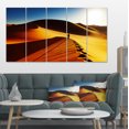 thumbnail image 1 of Yellow Sahara Desert Algeria - Landscape Canvas Art Print, 1 of 4