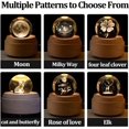 thumbnail image 4 of QIANLING 3D Crystal Ball Music Box with LED Projection Light and Rotating Wooden Base (St. Jude), 4 of 7