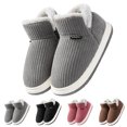 thumbnail image 2 of Kcodviy Women Slippers Autumn and Slippers for Women Fuzzy Winter Solid Color Comfortable S Platform Slippers for Women Flat Bag with Warm Boot Slippers Women Non Slip, 2 of 9