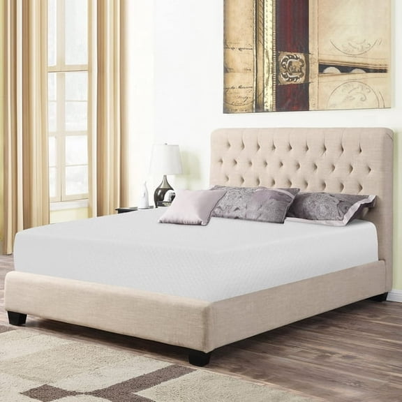 FDW Matelas en Mousse Mémoire Gel Grand 8 Pouces, Fermeté Moyenne, Certifié CertiPUR-US, en Boîte, Soulagement de la Pression, Blanc