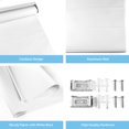 thumbnail image 3 of Biltek Window Roller Shades Blackout Cordless Easy Adjustment Blinds for Windows, White, 20 x 72 Inch, 3 of 9