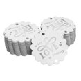 thumbnail image 1 of Inkdotpot Pack Of 50 Let Love Sparkle Wedding Favor Paper Tags Craft Real Silver Foil Hang Tags, 1 of 6