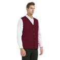 thumbnail image 4 of TOPTIE Adult Volunteer Work Vest Event Supermarket Apron Vests - Burgundy, 4 of 8