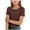 Coffee, variant on Wxirdiow Teen Clothes for Girls Short Sleeve Crop Tops Kids Fashion Athletic Crew Neck Cropped T Shirts Casual Basic Tees Red Size,9-10 Years