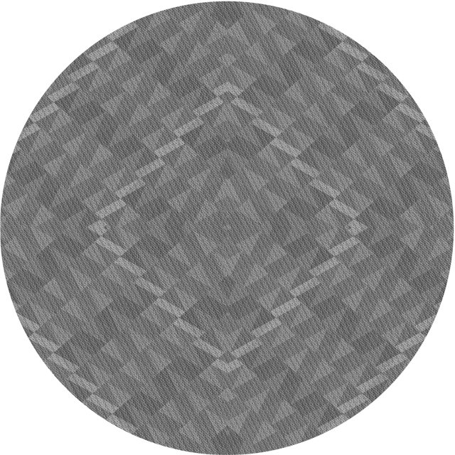 Ahgly Company Tapis d'Intérieur Lavable en Machine Carré Gris Carbone, 3 Pieds Carré