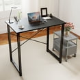 thumbnail image 2 of edx Bureau d'Ordinateur de 79 cm (31 Pouces), Table de Travail Robuste pour Adulte, Noir, 2 of 7