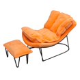 thumbnail image 4 of segolike Modèle de Chaise Berçante à l'Échelle 1:6 avec Repose-Pieds Mini pour 12 Pouces Orange, 4 of 9