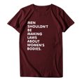 thumbnail image 4 of Pompotops T-Shirt Décontracté à Manches Courtes pour Femmes avec Imprimé Lettre, 4 of 6